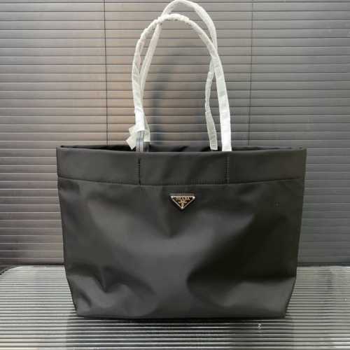 Prada 普拉达 Saffiano尼龙布购物袋 托特包 大号手提包 采用优质原厂降落伞布 规格 37 X 32Cm