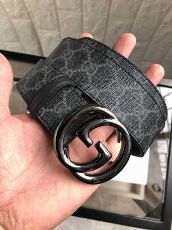 古驰：原单面料，内衬头层小牛皮底.搭配原单扣.原单皮料定制，专柜宽度3.8 - 点击图像关闭