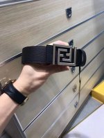 配送专柜包装 打孔针 特批新款 Fd 宽40Mm 标志造型宽皮带，联名钉扣式带扣，范家原版进3D打印花绘 印有浮雕间色Ff 图案，支持Nfc 芯片 ，镀金表面金