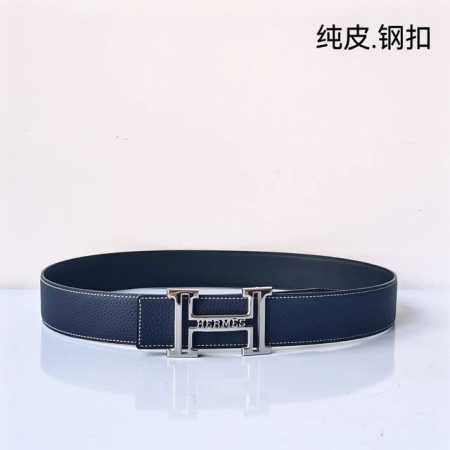特 Hermes[正]原单爱马仕，宽3.8Cm进口原版皮带身，双面可两面用，精品电镀五金 ！ - 点击图像关闭