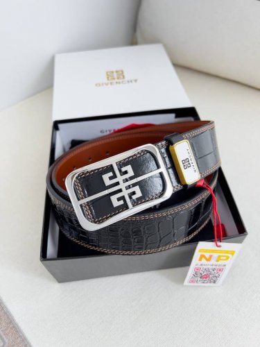 品名：纪梵希.Givenchy 腰带 皮带 型号：挂扣，纯钢材质平滑挂扣，牛皮带身，双面头层牛皮材料：百分百头层牛皮，保证真皮。24K纯钢扣专柜同等质量， 经典