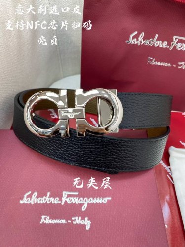 无夹层原厂皮 Ferragamo菲拉格慕 Nfc芯片扫码款 正品尺寸3.5Cm意大利原厂皮
