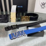 特 爱美丽amiri最新网红爆款双面牛皮皮带配原装盒专柜同步3.8宽新款上市了，原版牛皮，搭配钢扣，优雅，大方用的方便。谢谢你转载。