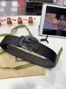 古驰：古奇官网经典 正品规格 ，原版品质双面头层小牛皮搭配双G经典扣，专柜宽度4.0 Cm DDD