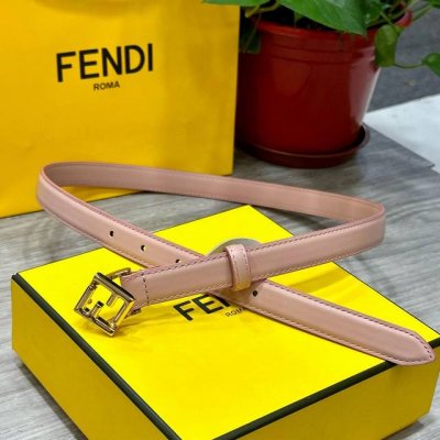 Fendl 芬迪 女士腰带 宽20Mm，原单进口小牛皮，搭配原单钌钯电镀F扣，手感.油边近乎完美，原产皮料定制，质感无可挑剔，出众的细节，高清实拍，货真价实，品