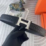 爱马仕 特种皮腰带系列 ，原厂五金精品不锈钢扣，手感柔软舒适 宽3.8Cm。