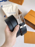 特 Louls Vuitton路易威登男士腰带 带身采用进口牛皮荔枝纹 搭配针式扣 宽3.5Cm