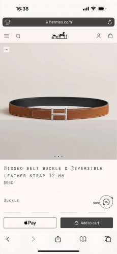 特P190 Hisseo Belt-Togo-32Mm 爱马仕（HermèS）男款腰带以其精湛的工艺、高品质的材料和经典的设计而备受推崇，是男士时尚配饰中的顶级