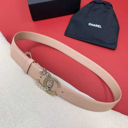 chanel 24c 链条 水钻 字母logo铜扣 小牛皮腰带 双面头层牛皮 3.0cm 独家！ - 点击图像关闭