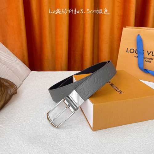 Louis Vuitton驴牌 ：经典原单品质，经典压花皮面原版平纹底，搭配原单精品旋转针扣，精工制作，细节看图，实物拍摄，高端奢华，宽度3.5Cm
