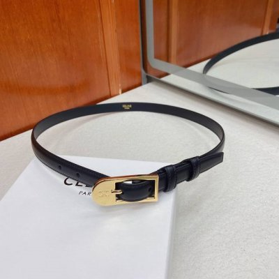 赛琳Celine 头层牛皮革，纯铜金属件，宽度： 1.8厘米 DDD