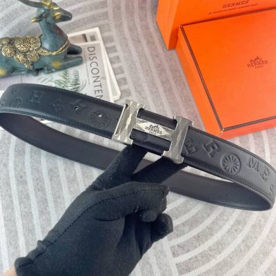 爱马仕 特种皮腰带系列 ，原厂五金精品不锈钢扣，手感柔软舒适 宽3.8Cm。