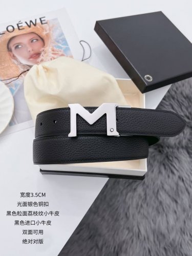 万宝龙 寸3 宽度3.4Cm Kg3195 休闲风格，进口小牛皮搭配进口亚光小牛皮底，百搭简约的设计，高质量 高性价比。顶级