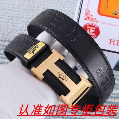 品名：爱马仕...原单 材料：百分百头层牛皮，保证真皮。24K纯钢扣双面可用专柜同等质量， 送人自用首选 包装： 请认准如图专柜包装，赠送打孔器，银联发票，宽度