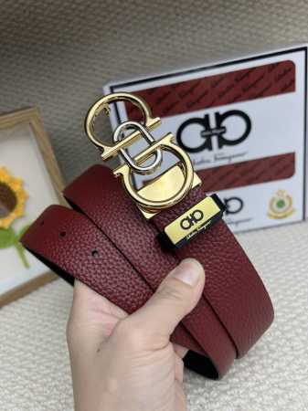 品名：菲拉格幕 原单 材质：原单牛皮腰带 百分百头层牛皮腰带保证真皮，24K纯钢扣，专柜原单品质、做工精细，时尚大牌，送人自用首选 包装： 请认准如图专柜包装赠 - 点击图像关闭