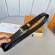L0Uis Vuitt0N 今季新品 男士原單腰帶 寬度35毫米 经典双面牛皮压鳄鱼纹 搭配低调针扣五金 多色五金可选 适合沉稳低调的男神使用