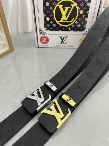 品名：Lv..路易..威登原单 材质：原单牛皮腰带 百分百头层牛皮腰带保证真皮，24K纯钢扣，专柜原单品质、做工精细，时尚大牌，送人自用首选 包装： 请认准如图