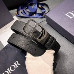 Dior迪奥 宽3.5Cm 新款 男士腰间实用与点缀腰带，进口头层牛皮转动金属扣，低调有品质高奢大气 双面使用