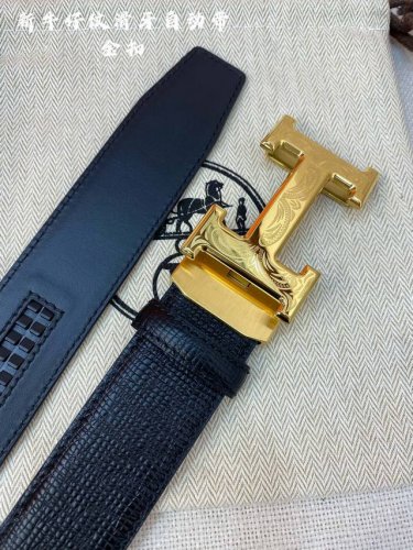 Hermes男士自动腰带- 宽度35Mm 316精品钢扣 精工打造 手感柔软 可以裁剪