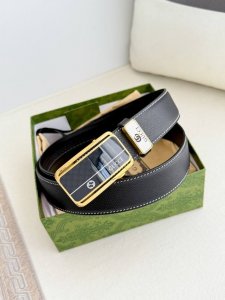 品名：古奇.Gu...Cci 腰带自动带 皮带 型号：自动扣内穿款，纯钢材质自动扣，自动带身，尾部外穿款 材料：百分百头层牛皮，保证真皮。24K纯钢扣专柜同等质
