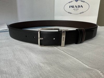 Pra、Da 普拉～达男士旋转针扣款，带身双面十字纹双面可用，与时尚的不期而遇。宽度:3.5Cm。顶级