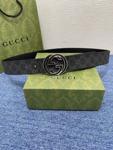 Gucci经典原单品质，双面荔枝纹，搭配原单精品挂扣，精工制作，细节看图，实物拍摄，高端奢华，宽度3.8Cm
