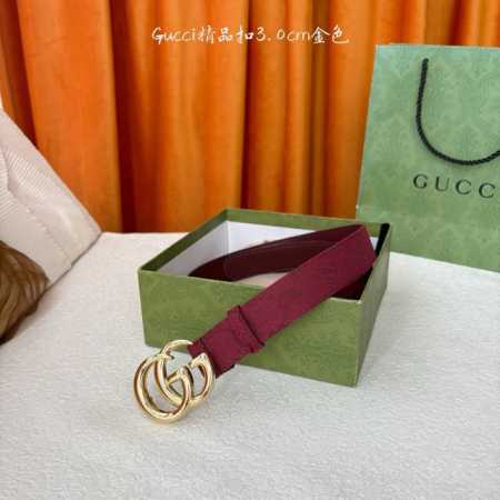 Gucci 织布面进口原厂拼皮 搭配原厂皮底 尾部袖孔 精品铜扣 宽3.0Cm 潮流大方 时尚百搭 - 点击图像关闭