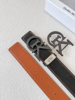 皮带：C K顶级复刻.单扣 双扣 腰带：Ck潮牌.专柜正品.Cooperkelvina原单大牌品质百分百进口原厂头层牛皮，内穿尾巴.暗扣款，保证真皮-Ck字母L