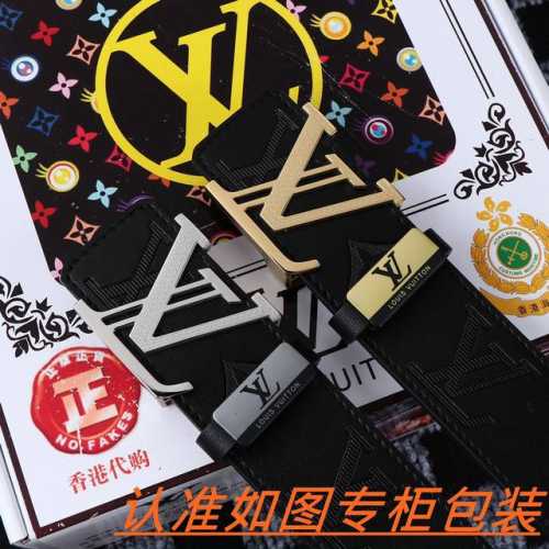 男士腰带：Lv 路易斯登 原单 男士皮带：百分百头层牛皮，保证真皮。24K纯钢扣双面可用专柜同等质量， 送人自用首选 包装： 请认准如图专柜包装，赠送打孔器，银