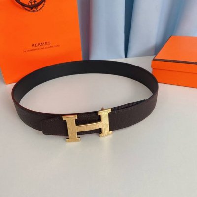爱马仕 Hermes 38Mm腰帶 精钢五金 搭配togo皮，双面可用，