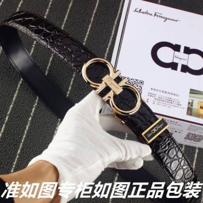 品名：菲拉格木鳄鱼纹 型号：请认准如图专柜包装，赠送打孔器材料：百分百头层牛皮，保证真皮。24K纯钢扣专柜同等质量， 送人自用首选包装： 请认准如图专柜包装，发
