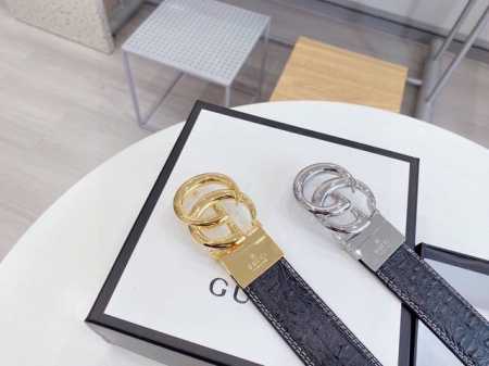 Gucci古奇 原单正品 Guccl经典皮带 尺寸3.8海外原单货，意大利创作，配以双G互扣金属扣，原版皮纹拿的走图片拿不走的品质，升级后与正品零距离，给你不一 - 点击图像关闭