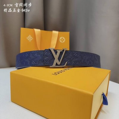 官网同步 Lv路易男士 宽度4.0 Cm 简单大方 佩戴效果非常不错 送礼自用最佳推荐