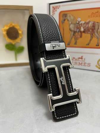 品名：爱马仕.Hermès 原单 材质：原单牛皮腰带 百分百头层牛皮腰带保证真皮，24K纯钢扣，专柜原单品质、做工精细，时尚大牌，送人自用首选 包装： 请认准如 - 点击图像关闭