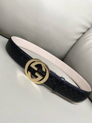 Gucci 古琦 进口小牛皮 热压小G 树膏磨砂底 天然无药处理遇水油空气自然变色 4.0宽