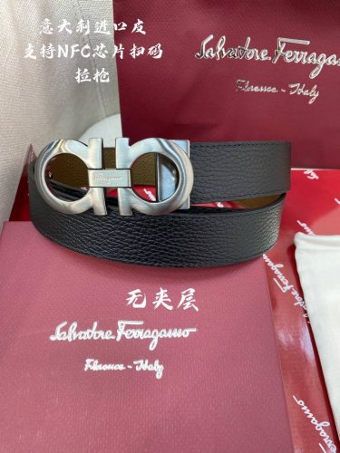 无夹层原厂皮 Ferragamo菲拉格慕 Nfc芯片扫码款 正品尺寸3.5Cm意大利原厂皮