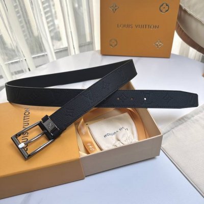 Lv.路易威登 全套包装 宽度 35Mm宽度 正品一体铸造五金钢扣 原厂皮料 双面原厂定制进口面料 可送礼自用不错选择