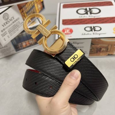 品名：菲拉格幕 原单皮带 材质：原单牛皮腰带 百分百头层牛皮腰带保证真皮，24K纯钢扣，专柜原单品质、做工精细，时尚大牌，送人自用首选 包装： 请认准如图专柜包