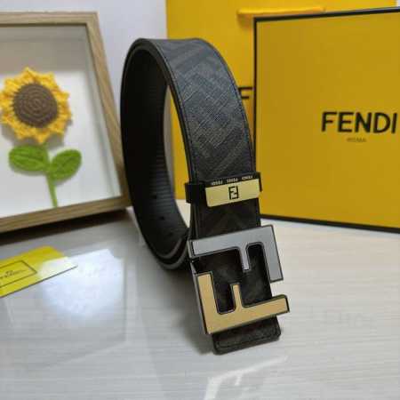 品名：芬迪 Fendi 原单 材质：原单牛皮腰带 百分百头层牛皮腰带保证真皮，24K纯钢扣，专柜原单品质、做工精细，时尚大牌，送人自用首选 包装： 请认准如图专 - 点击图像关闭