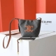 新品｜Celin* Cuir Triome小号标志印花牛皮水桶包 延续经典，立体的凯旋门标志焕然一新，低调简约，超级实用百搭～必入款可斜挎和肩背、搭配可调节皮革