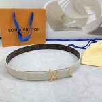 3.0Cm 路易威登Lv腰带，双面头层牛皮皮料，长度：.75.80.85.90.95.100.105.110欧，铜五金扣原版开模定制庆祝]