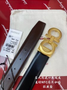 Ferragamo菲拉格慕 Nfc芯片扫码款 正品尺寸3.5Cm意大利原厂皮