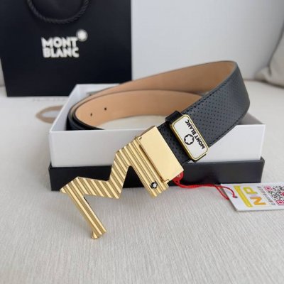 品名：万宝龙.Montblanc原单 腰带 皮带 型号：挂扣，新款原版经典精品双色挂扣，实物拍摄，原版头层牛皮 材料：百分百头层牛皮，保证真皮。双面可用专柜同等