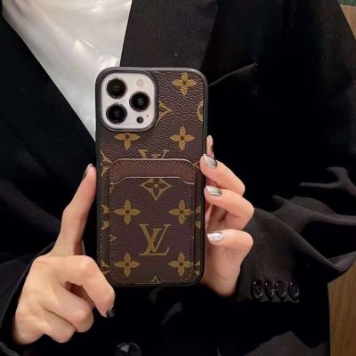 Lv经典爆款 老花手机壳 Lv老花插卡全包壳 驴牌里的艺术性设计 为Lv注入高端时尚 型号 为了不出现报错型号 请打开本机查看手机设置显示的型号 iphone1