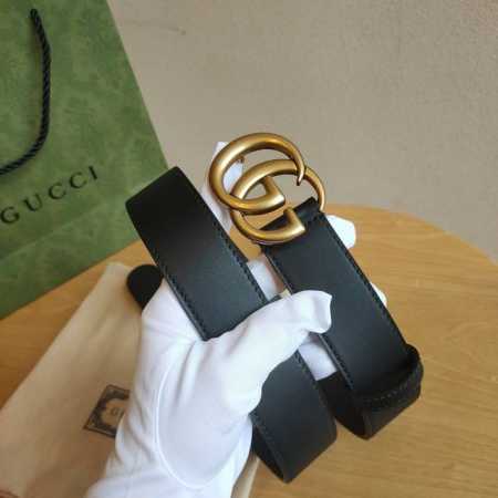 古奇 男女同款情侣 双G经典平板3.4，进口双面原版头层牛皮 - 点击图像关闭