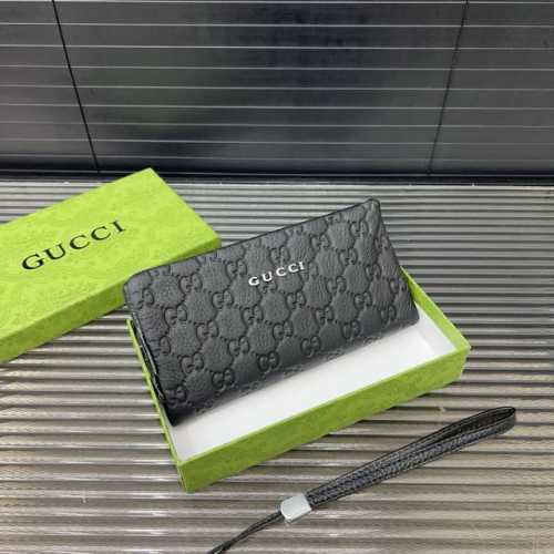 Gucci 古奇 Gg牛皮手拿包 多卡位钱包 手包 经典百搭 实物拍摄 配送防尘袋 礼盒 21 X 11Cm