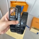 L0Uis Vuitt0N 今季新品 男士原單腰帶 寬度35毫米 经典双面牛皮压鳄鱼纹 搭配低调针扣五金 尾部饰有品牌Logo配件相呼应 适合沉稳低调的男神使用