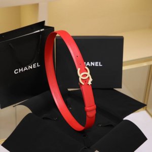 chanel 24C 麦穗 星星 与 水钻白 Logo搭扣 黄铜金属平纹牛皮腰带 手感柔软 细腻 3.0Cm 码数75- -