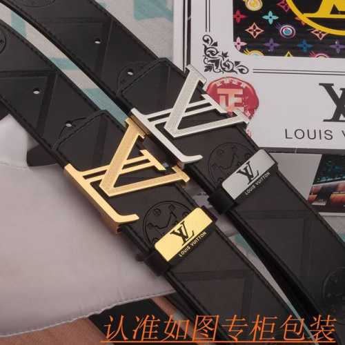 男款腰带：Lv 路易威登原单牛皮腰带 男款皮带：材质百分百头层牛皮腰带保证真皮皮带，专柜原单品质、做工精细，时尚大牌，送人自用首选包装： 请认准如图专柜包装赠送