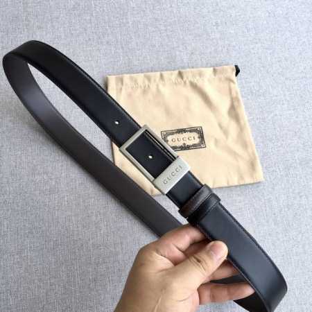 高端品质，实物拍摄 批 配全套礼盒 ：古 奇 专柜在售爆款 感谢客户反馈实拍图，顶级货 自己看细节 3.5Cm都有货 码数齐 - 点击图像关闭